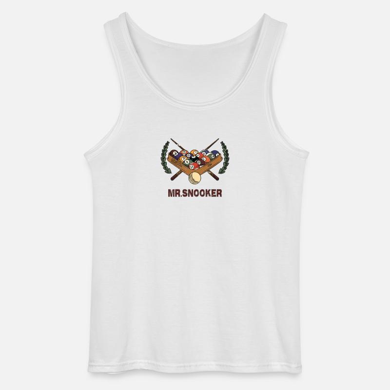 Mr. Snooker Design / Geschenkidee - Gildan Männer Tank Top - Weiß