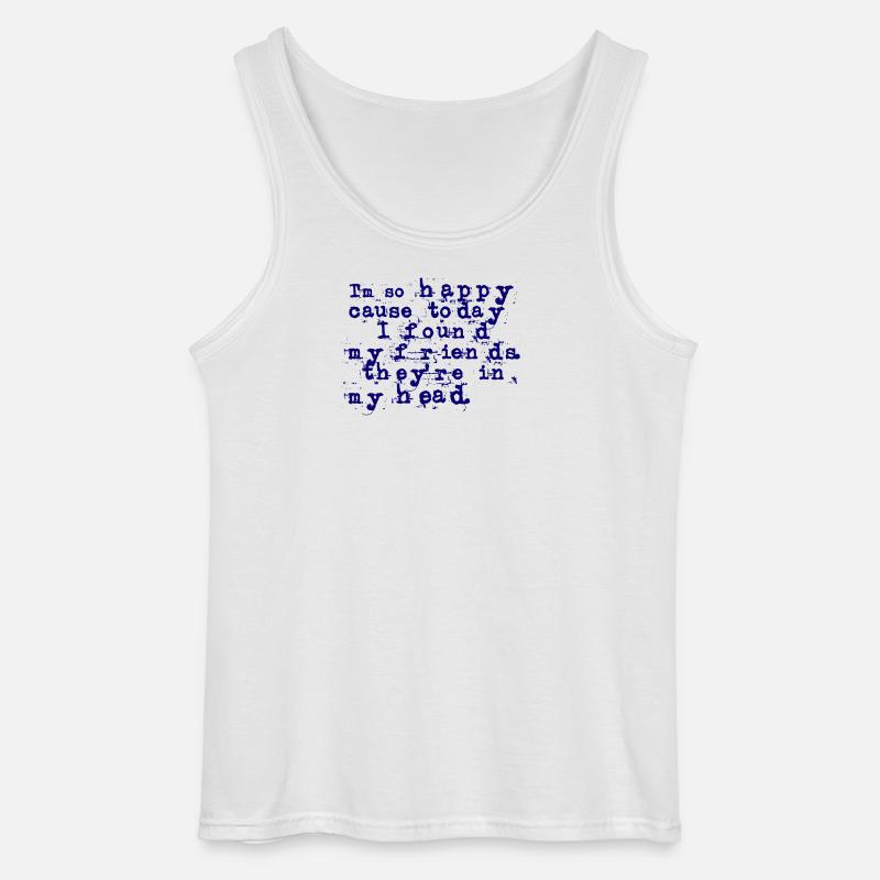 Songtext Lithium - Nirvana (deutsche Übersetzung) - Gildan Männer Tank Top - Weiß