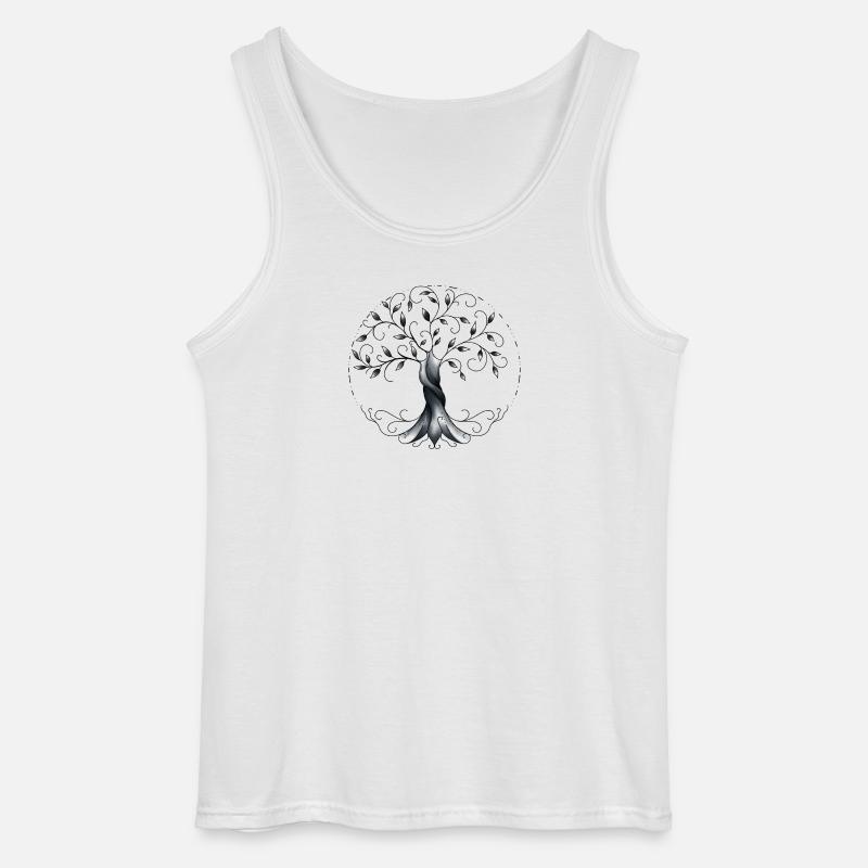 Baum des Lebens - Gildan Männer Tank Top - Weiß