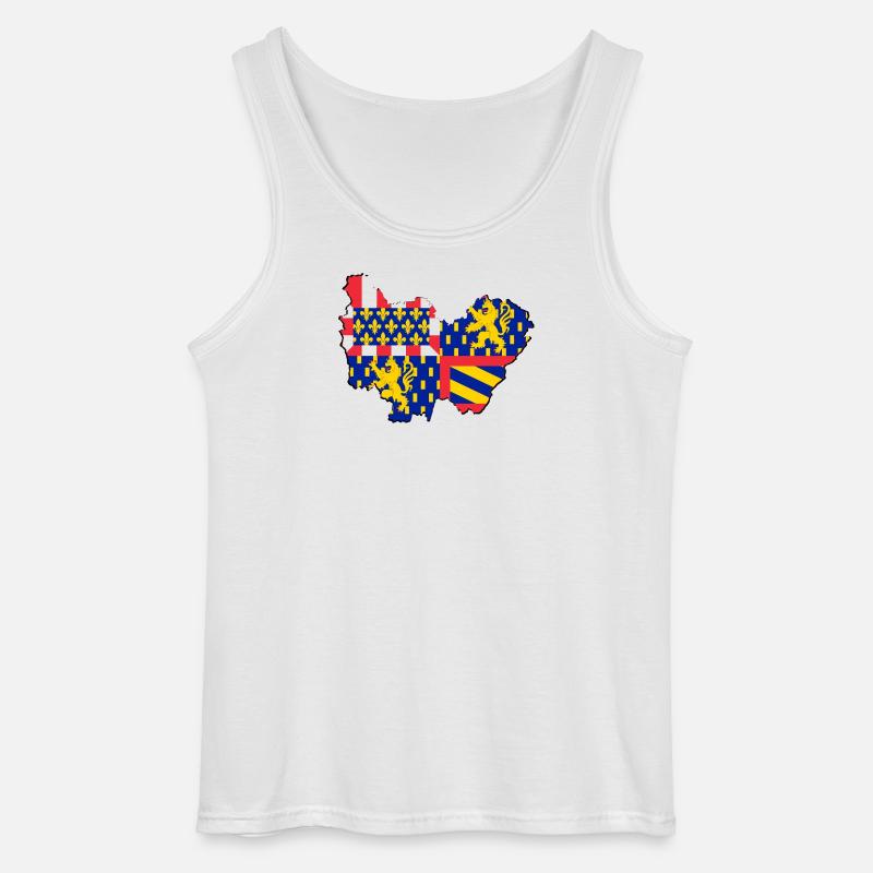Bourgogne Franche Comté - Gildan Männer Tank Top - Weiß