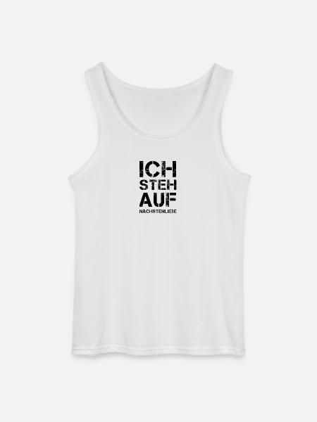 ICH STEH AUF Nächstenliebe - Gildan Männer Tank Top - Weiß