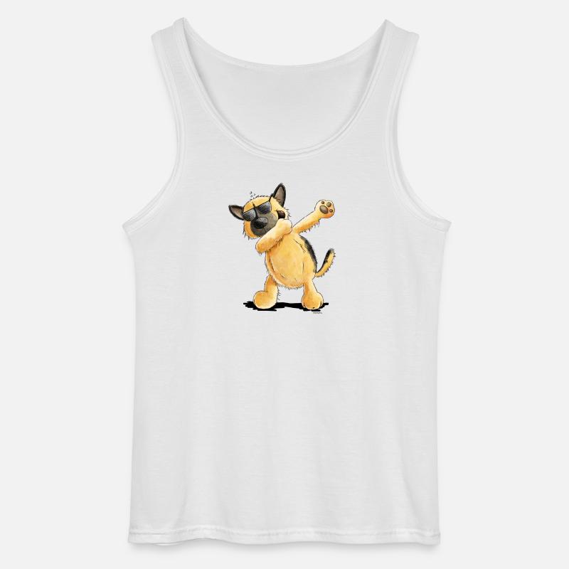 Dab Dance Deutscher Schäferhund - Gildan Männer Tank Top - Weiß