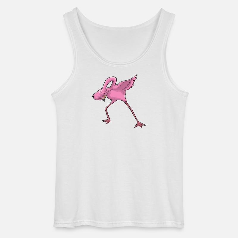 Flamingo Dabbing - Gildan Männer Tank Top - Weiß