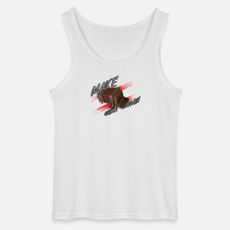 MAKE Quetschn GREAT AGAIN | ZiachON! - Gildan Männer Tank Top - Weiß