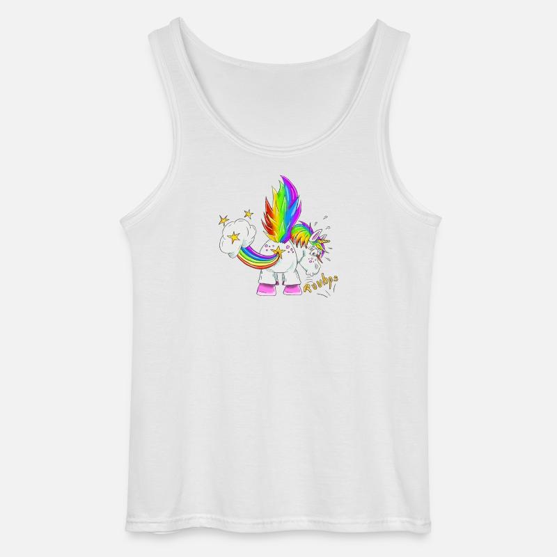 Upsi ein Pupsi Einhorn - Gildan Männer Tank Top - Weiß