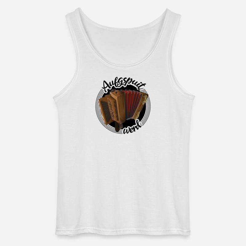 Steirische Harmonika - Aufgspuit werd | ZiachON! - Gildan Männer Tank Top - Weiß