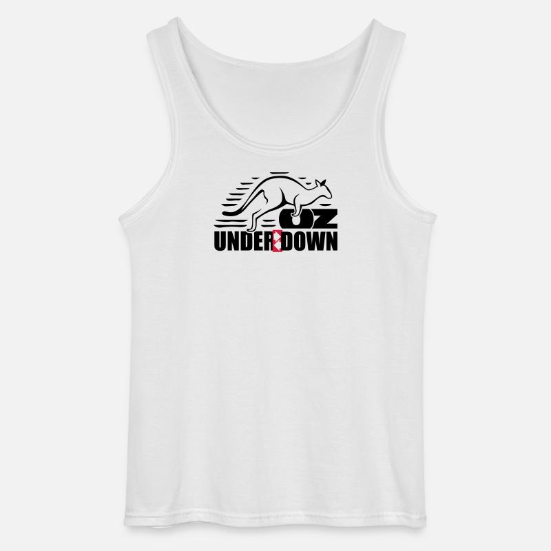 Down under - Gildan Men’s Tank Top - white