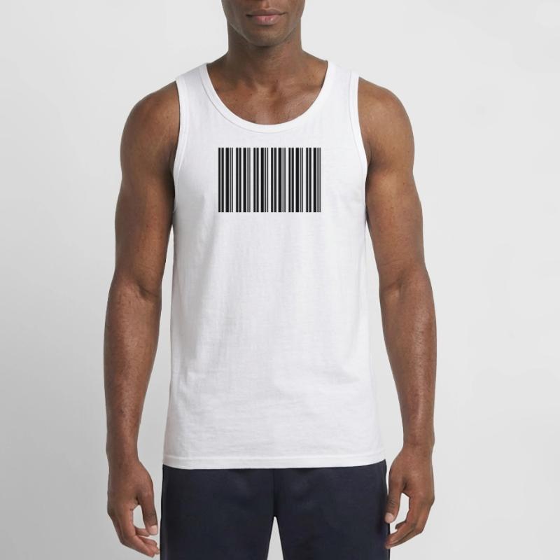 Barcode Barcode Nerd IT Technology Design Gildan Men’s Tank Top