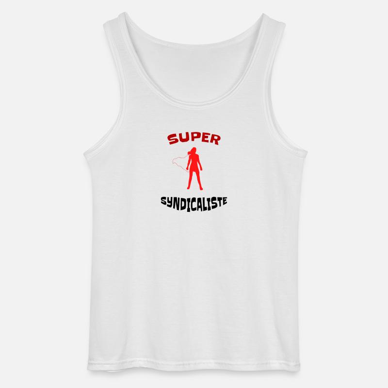 Super Gewerkschafter - Idee Geschenk gewerkschaftliche - Gildan Männer Tank Top - Weiß