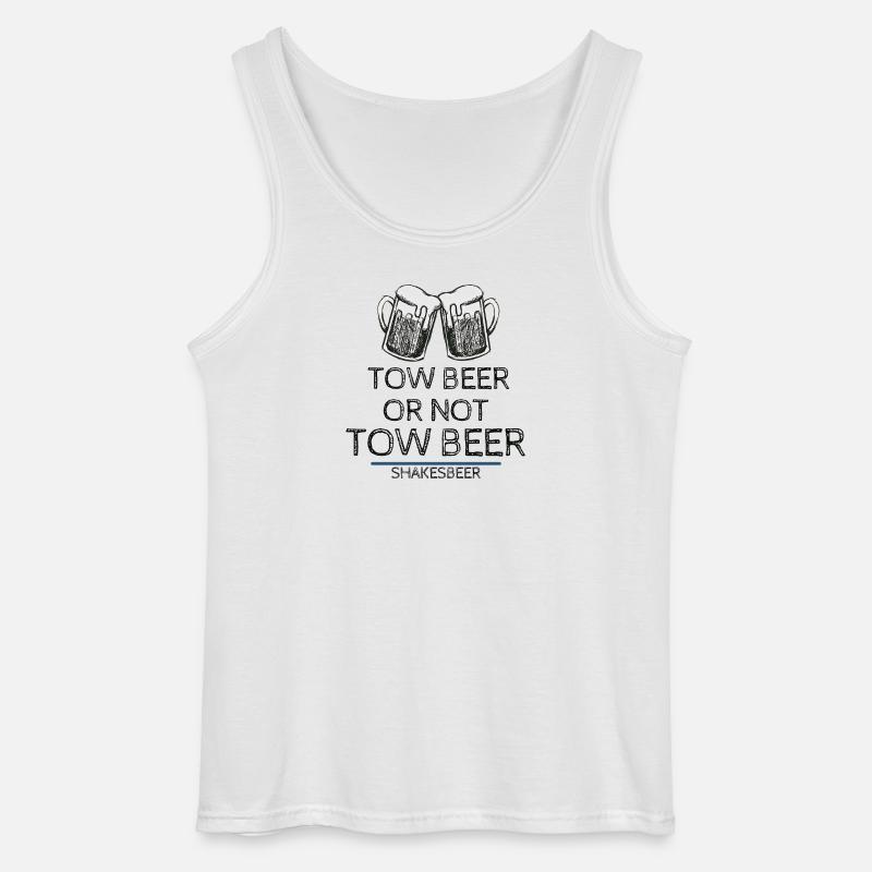 Bier oder nicht Bier - Gildan Männer Tank Top - Weiß