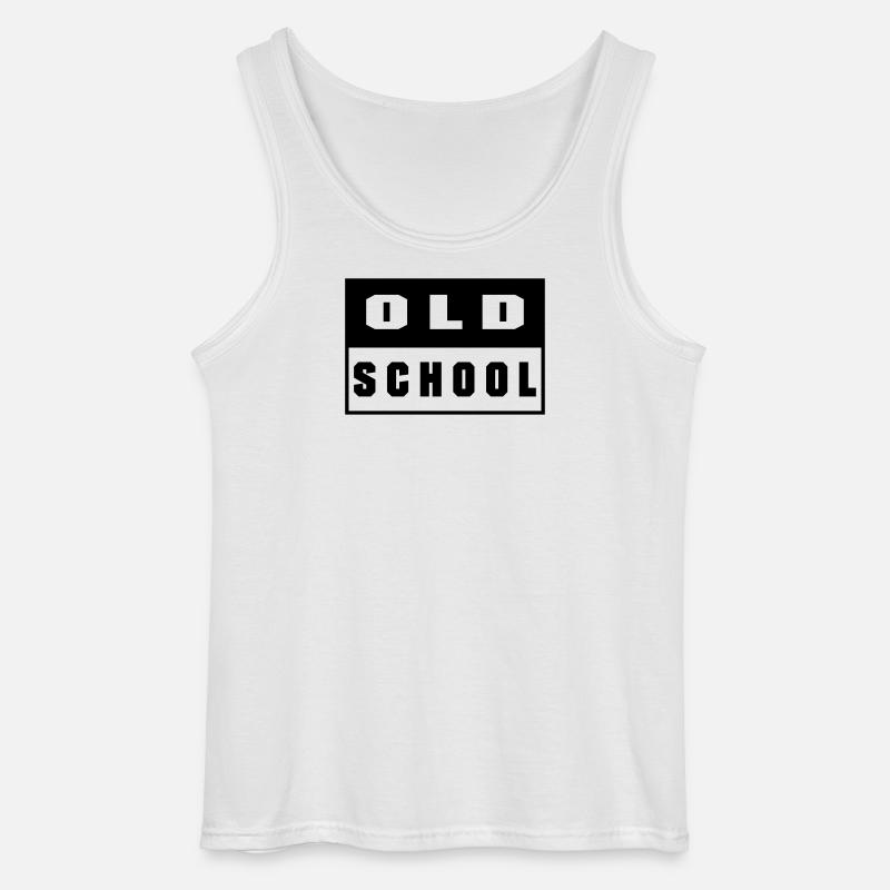 Old School - Gildan Männer Tank Top - Weiß