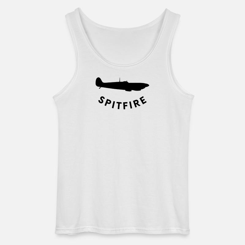 Spitfire fighter plane - Gildan Men’s Tank Top - white
