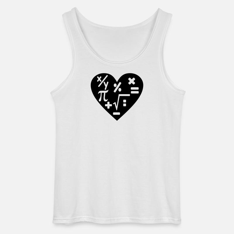 Math arithmetic - Gildan Men’s Tank Top - white