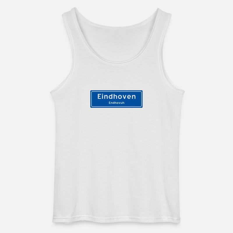Ortsschild Eindhoven - Gildan Männer Tank Top - Weiß