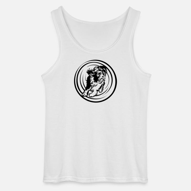 Bearded Collie - Gildan Männer Tank Top - Weiß