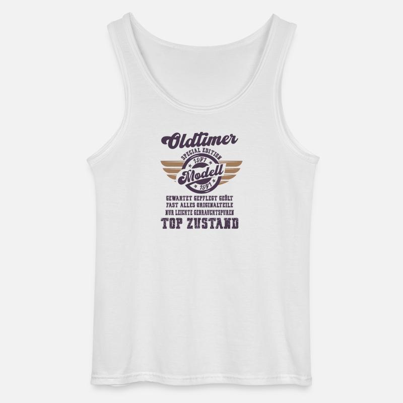 Oldtimer Modell Retro Flügel Geschenk - Gildan Männer Tank Top - Weiß