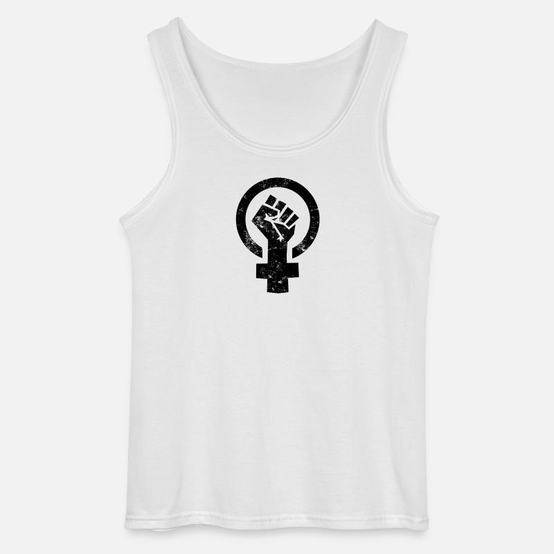 Frauen Power Venus Symbol - Gildan Männer Tank Top - Weiß