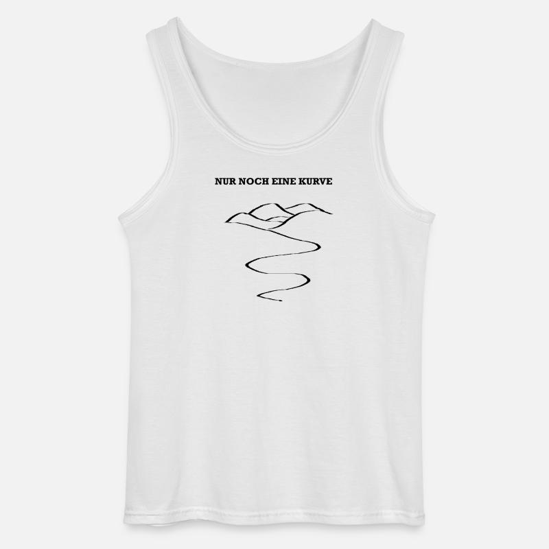 Nur noch eine Kurve - Gildan Männer Tank Top - Weiß