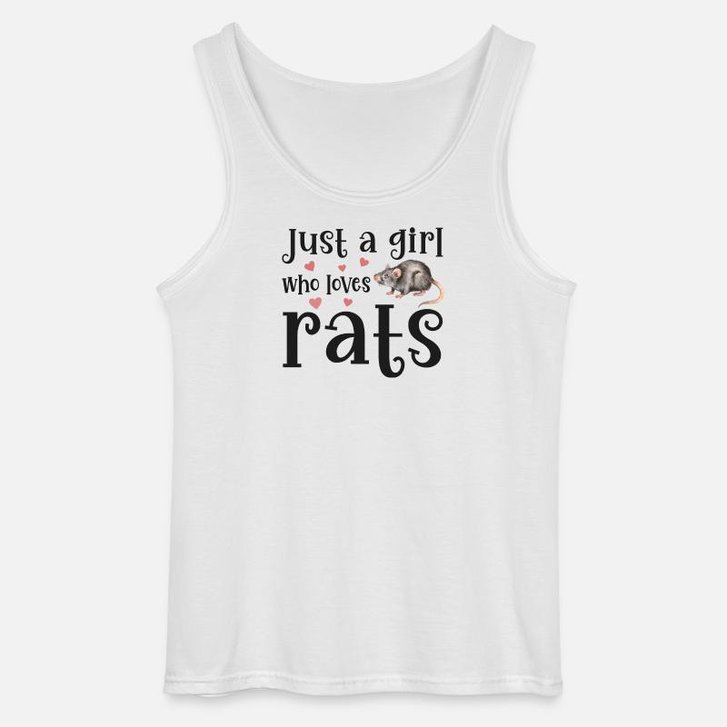 Ratte Ratten - Gildan Männer Tank Top - Weiß