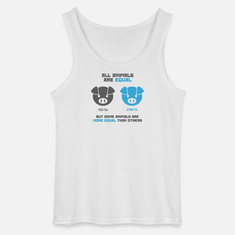 Futterschwein, Eichelschwein - Gildan Männer Tank Top - Weiß