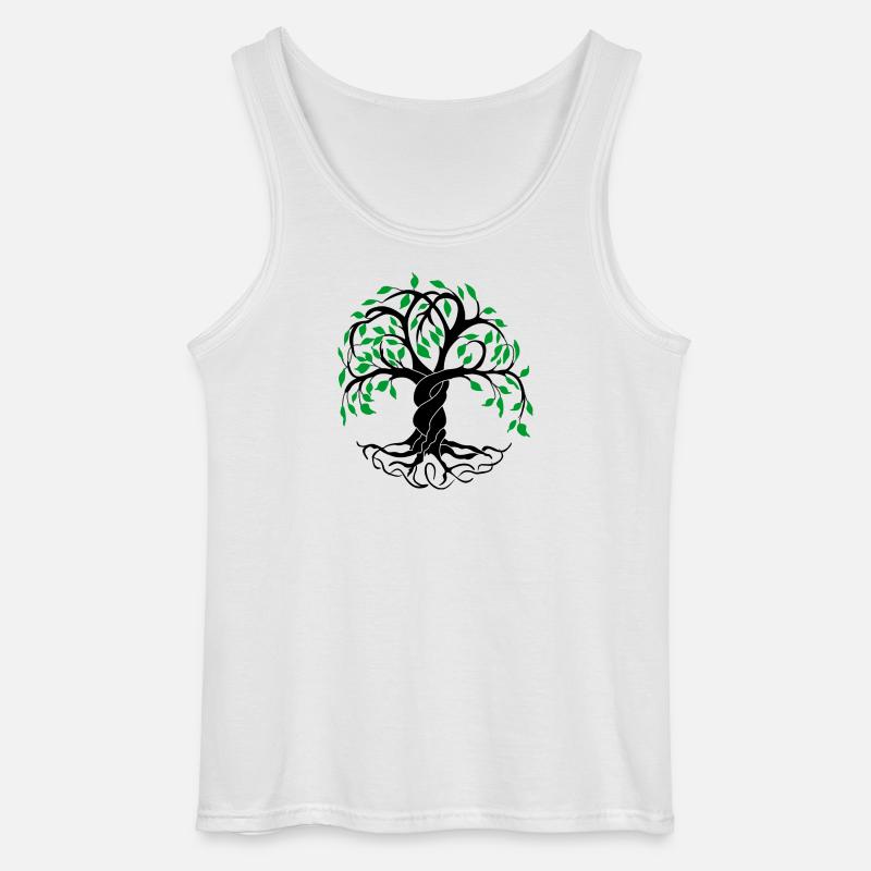 Yggdrasil der Baum des Lebens - Gildan Männer Tank Top - Weiß