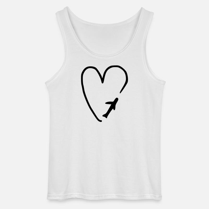 Flugliebe - Gildan Männer Tank Top - Weiß