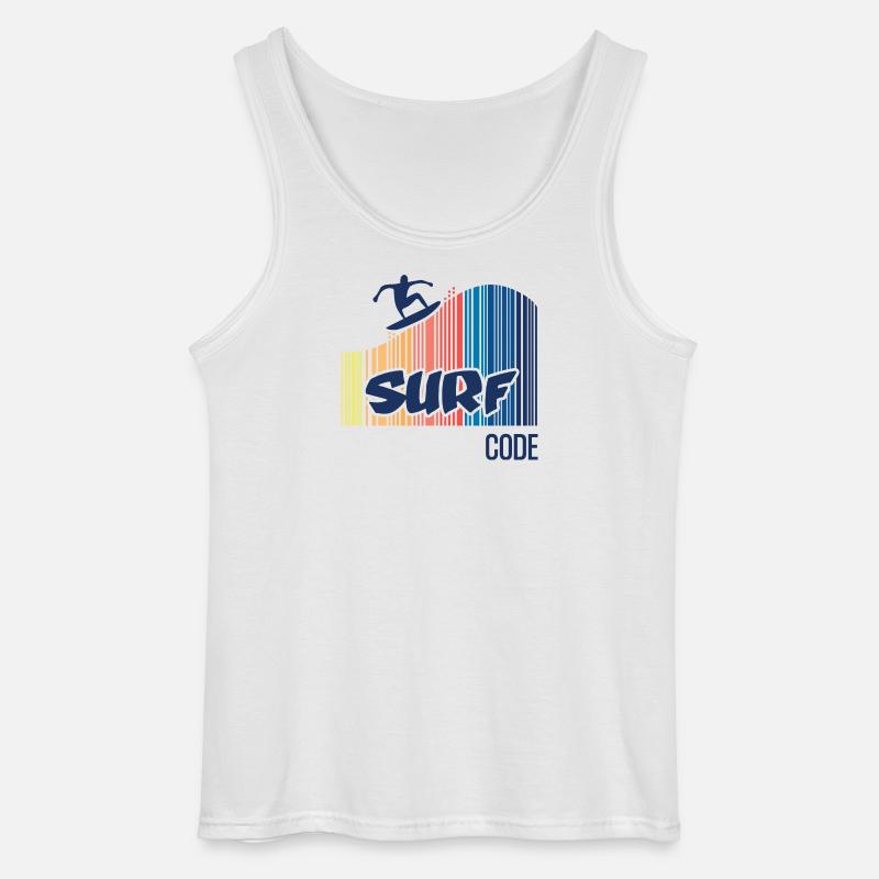 Surfcode - Gildan Männer Tank Top - Weiß
