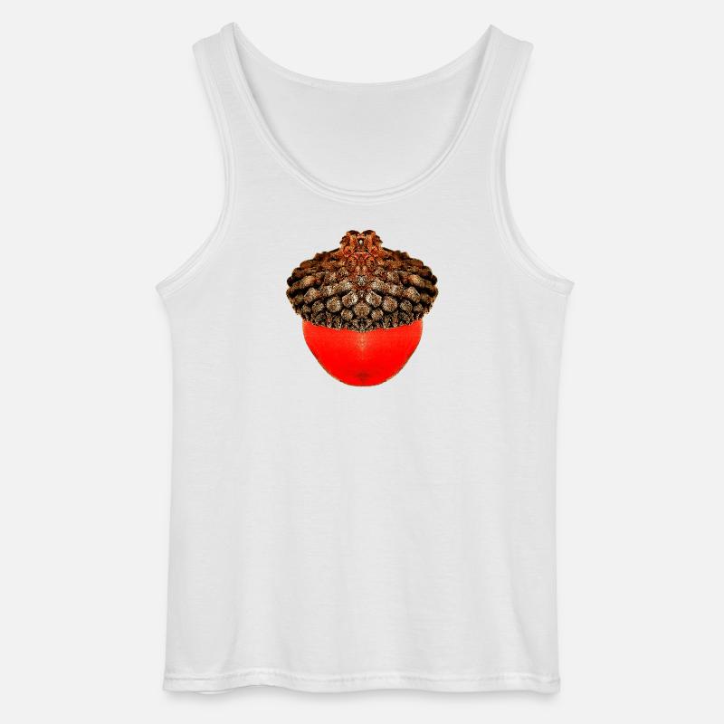 schöne Herbstdrucke, Eichelfoto, unisex herbst - Gildan Männer Tank Top - Weiß
