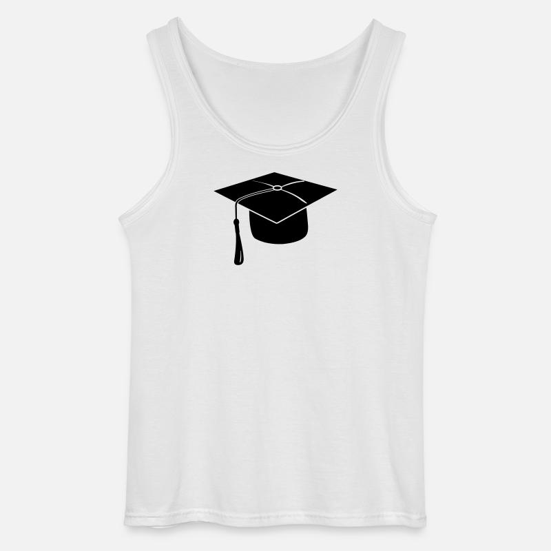 Hauben- oder Hutlogo für die Prüfungspräsentation - Gildan Männer Tank Top - Weiß