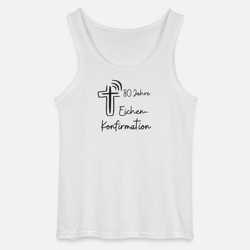 Eichen-Konfirmation 80 Jahre Jubelkonfirmation - Gildan Männer Tank Top - Weiß