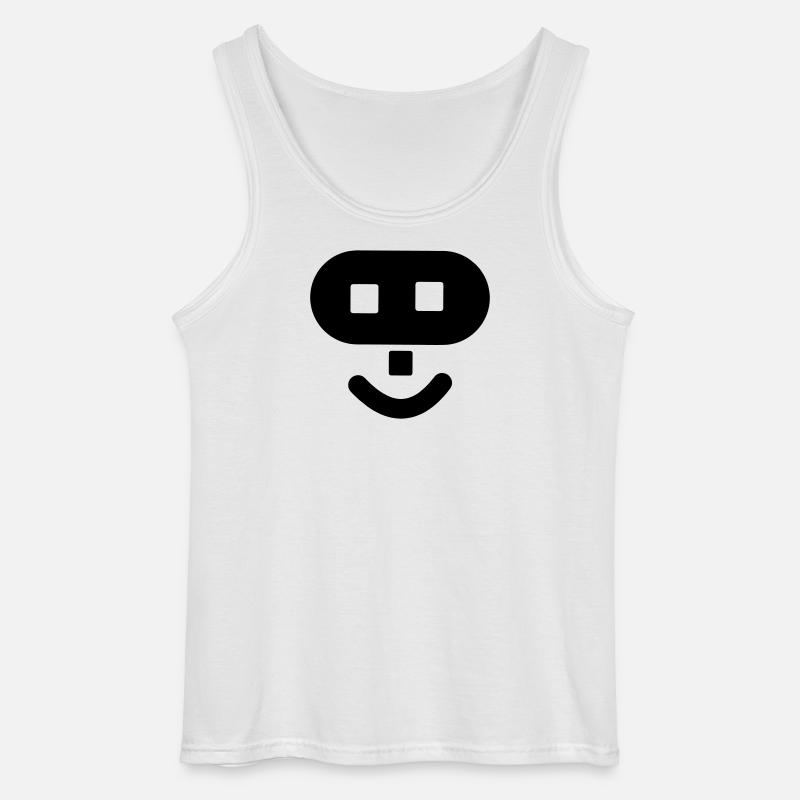Hacker-Logo - Gildan Männer Tank Top - Weiß
