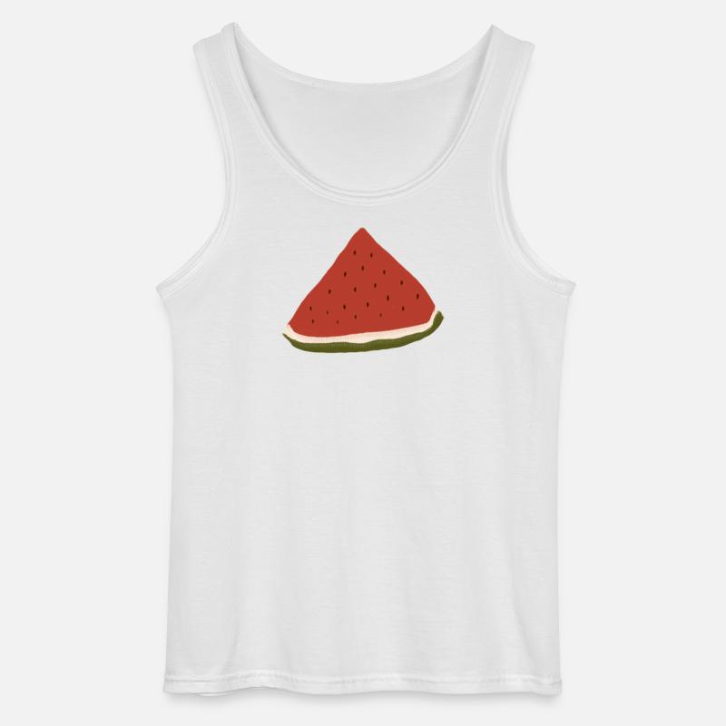 Pastèque, Pastèque, Melon - Débardeur Gildan Homme - blanc
