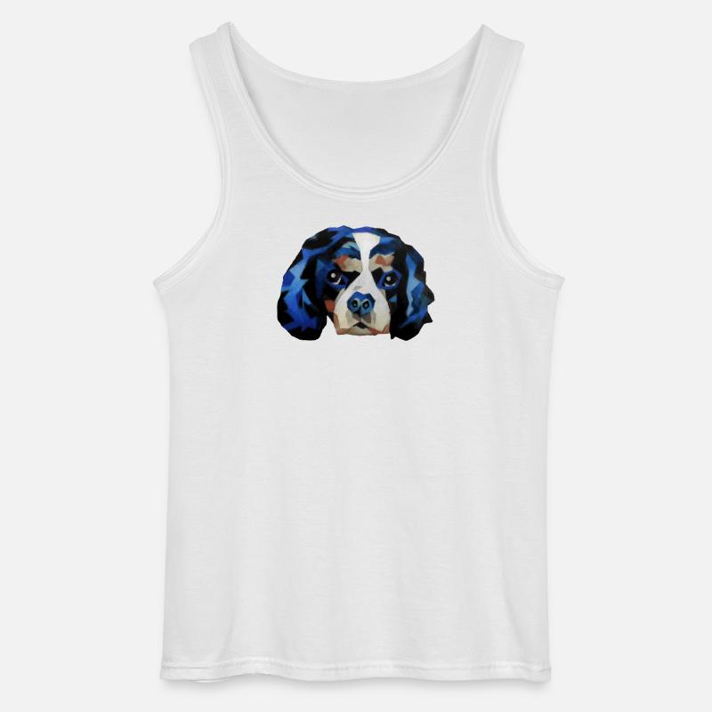 Cavalier King Charles Spaniel - Gildan Männer Tank Top - Weiß