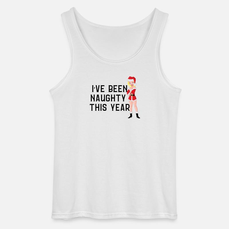 Frecher Weihnachtspullover - Gildan Männer Tank Top - Weiß