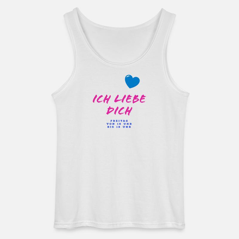 Herzliche Liebesbotschaft im Graffiti-Stil - Gildan Männer Tank Top - Weiß