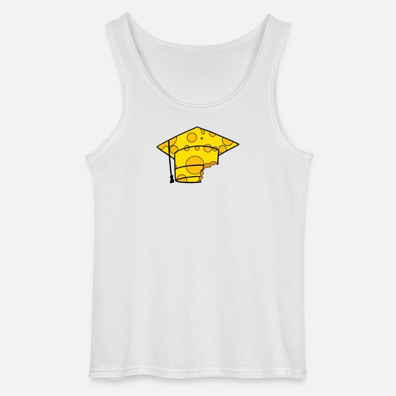 Studium Abschluss Absolventenkappe - Gildan Männer Tank Top - Weiß