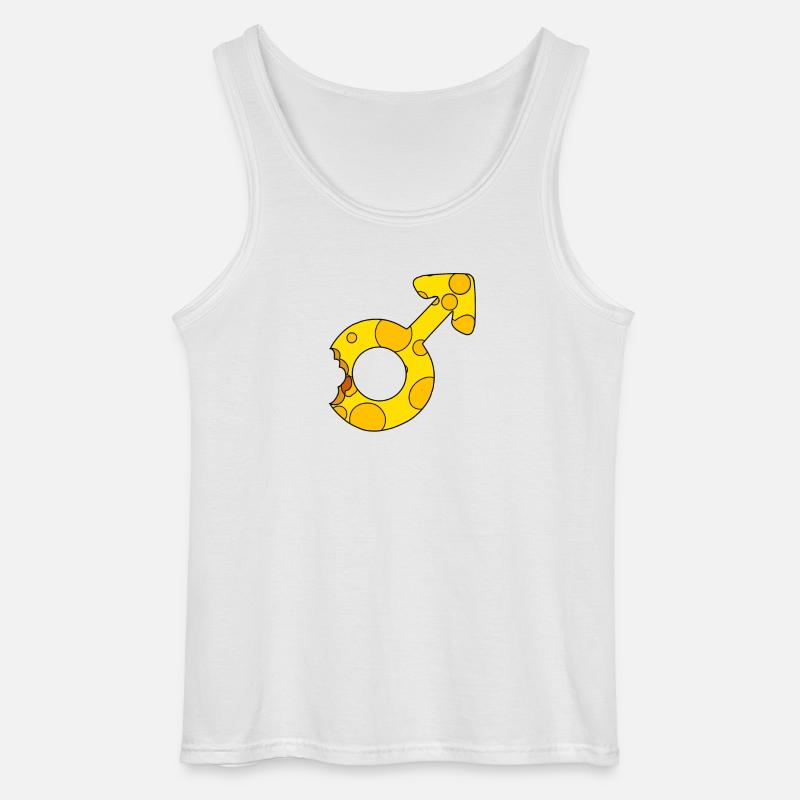 Männliches Geschlecht - Marssymbol - Gildan Männer Tank Top - Weiß
