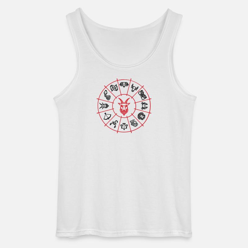 Konstellation Steinbock Tierkreiszeichen Himmel - Gildan Männer Tank Top - Weiß