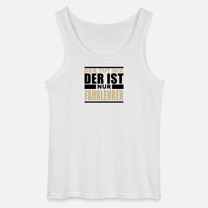 Fahrlehrer - Gildan Männer Tank Top - Weiß