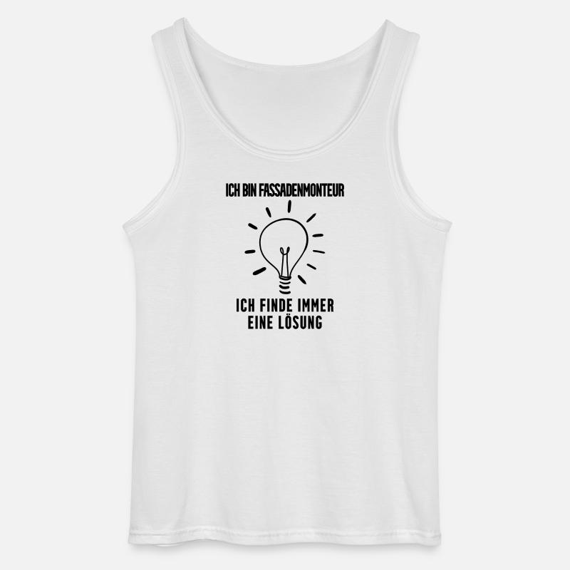 Fassadenmonteur - Gildan Männer Tank Top - Weiß