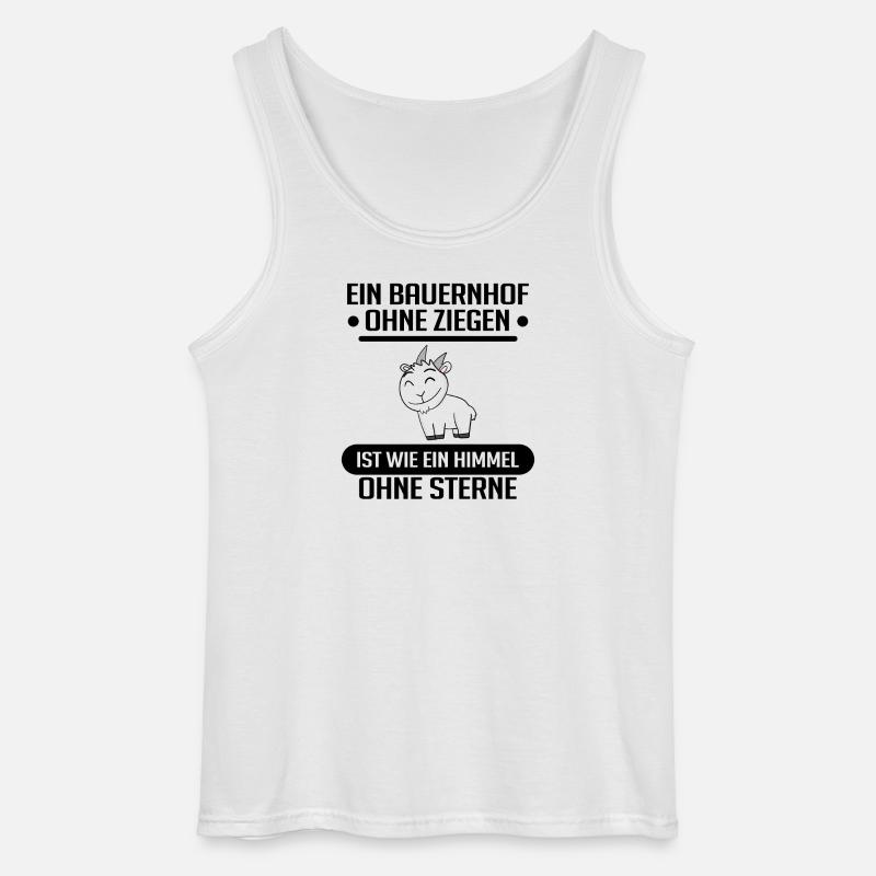Ziege Ziegenbock Bock - Gildan Männer Tank Top - Weiß