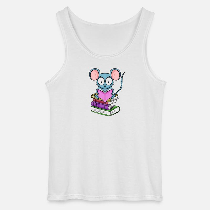 Read Book Books Reader Gift - Gildan Men’s Tank Top - white