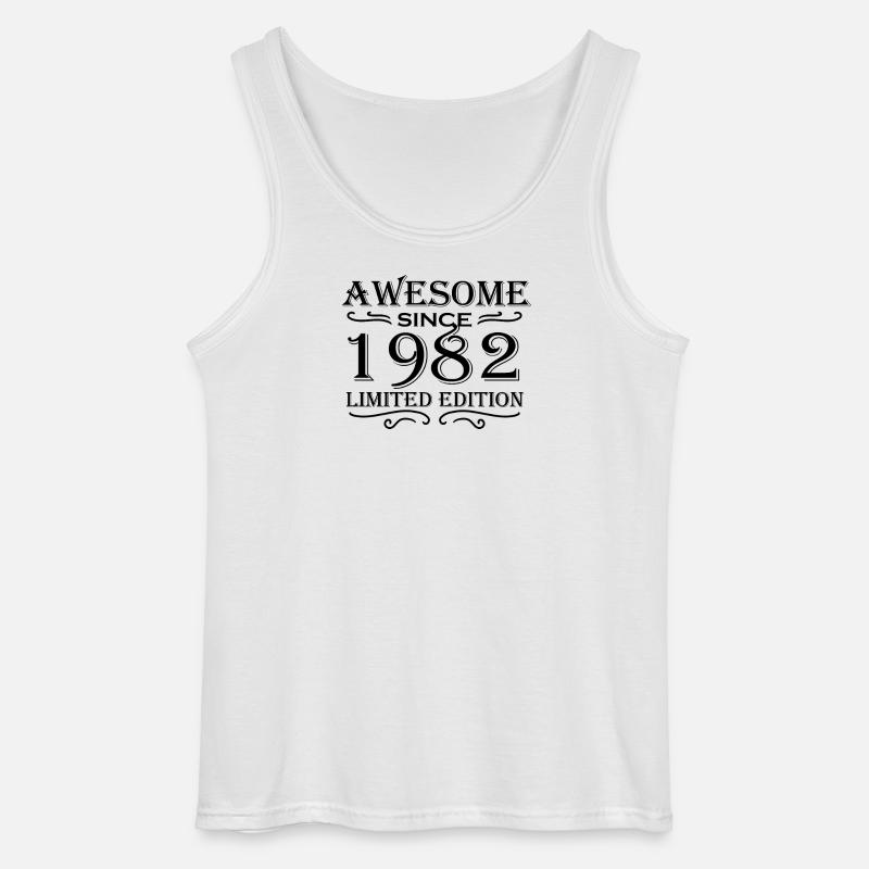 1982 - Born 1982 - Gildan Men’s Tank Top - white