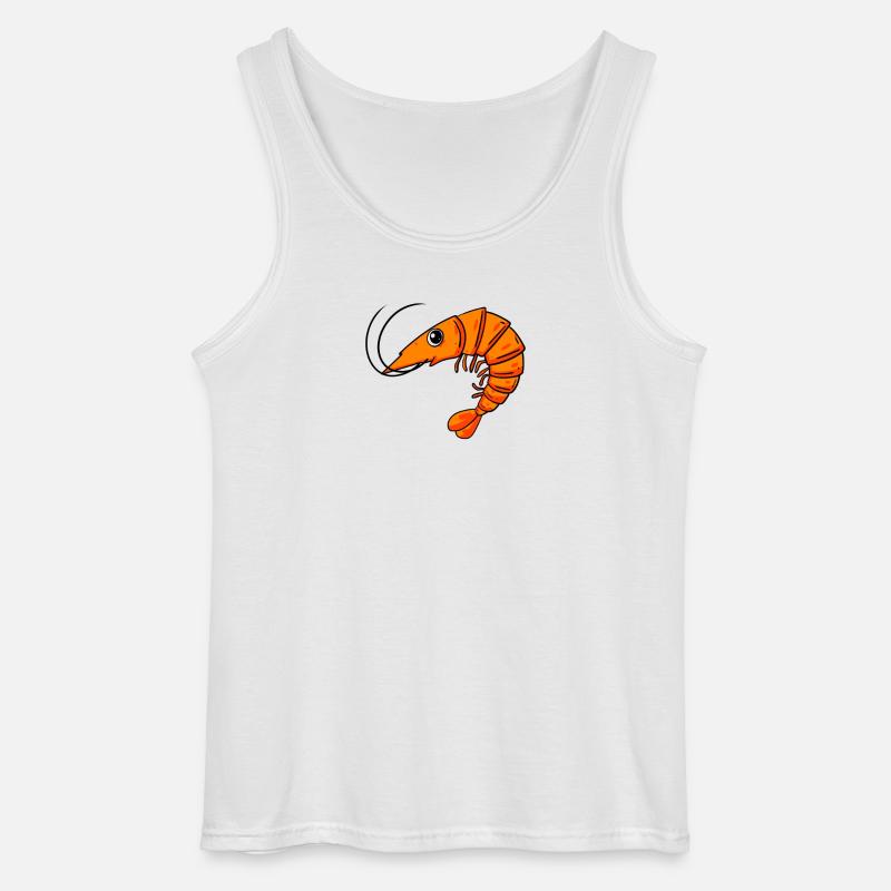 Garnele Garnelen - Gildan Männer Tank Top - Weiß