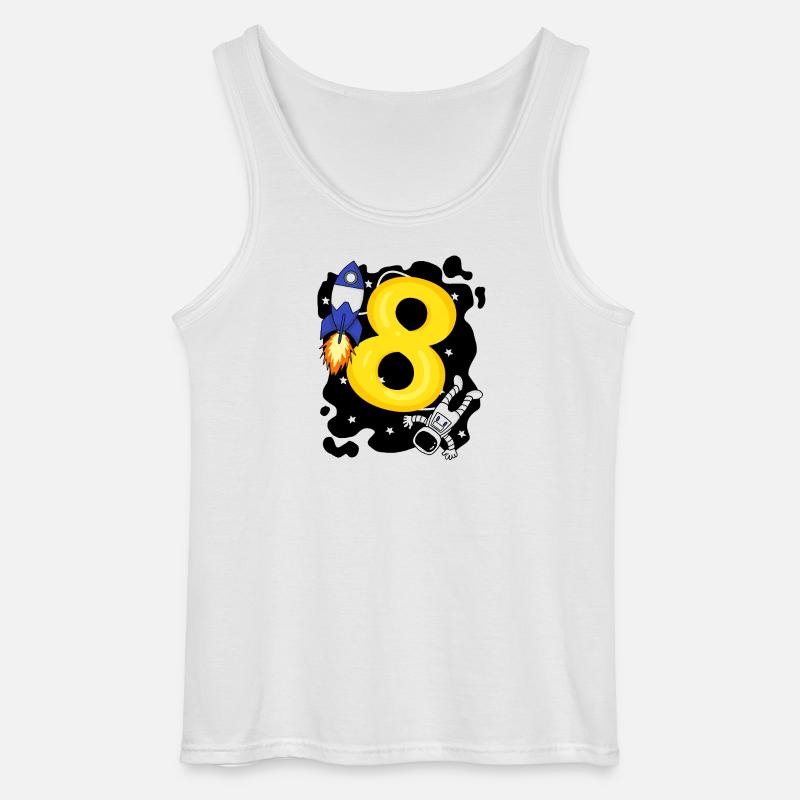 Junge 8 Jahre alt - Gildan Männer Tank Top - Weiß