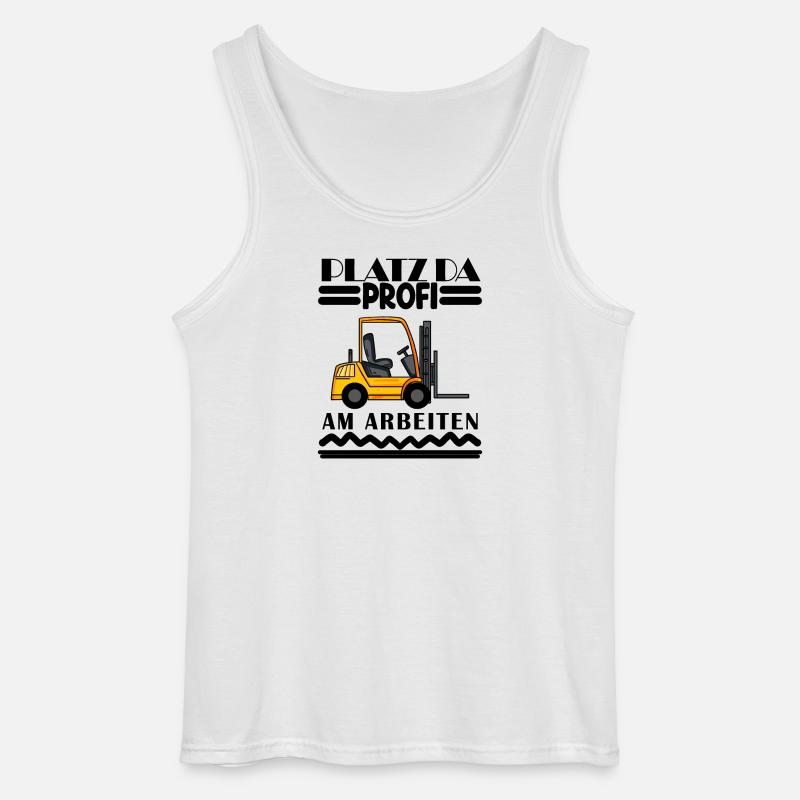 Staplerfahrer Gabelstapler Lager Logistik - Gildan Männer Tank Top - Weiß