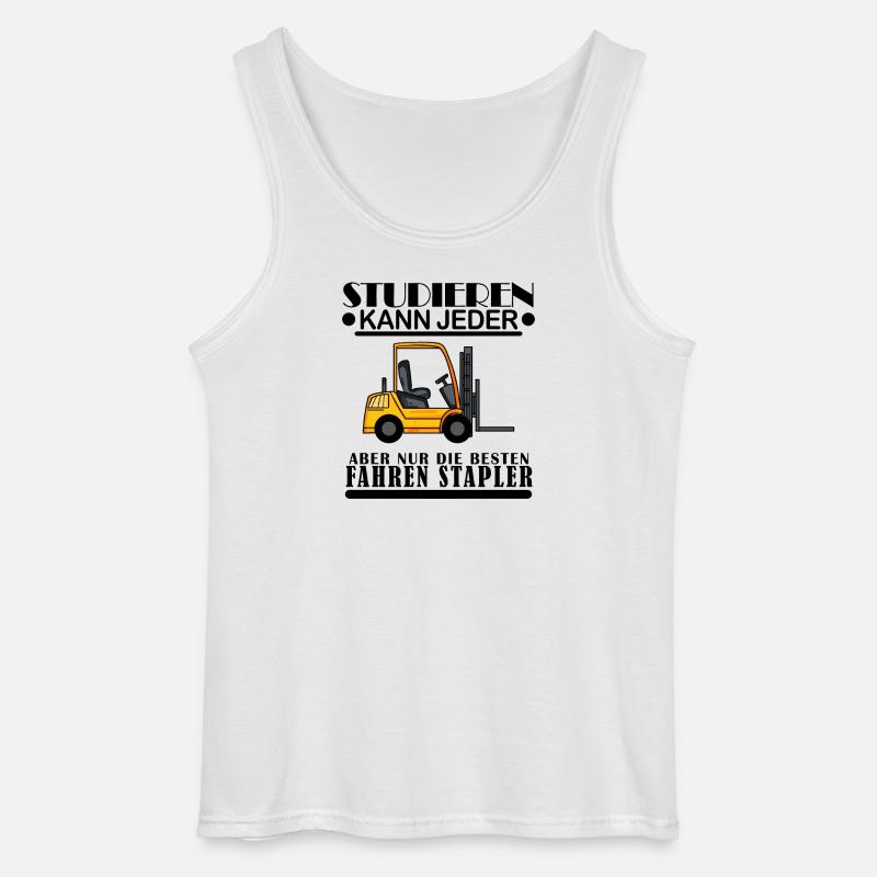 Staplerfahrer Gabelstapler Lager Logistik - Gildan Männer Tank Top - Weiß