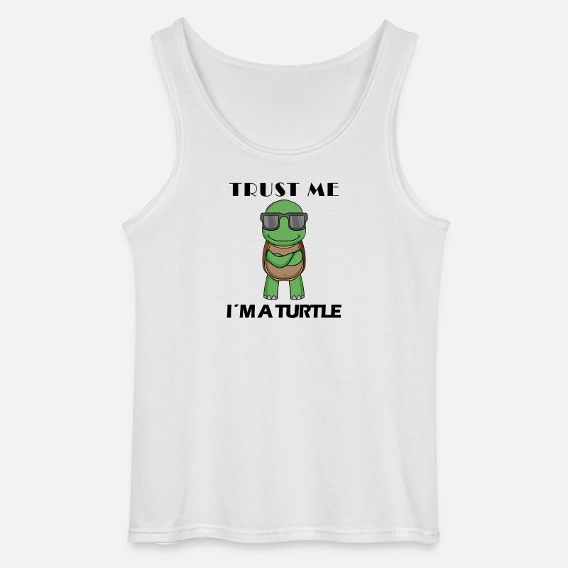 coole Schildkröte - Gildan Männer Tank Top - Weiß