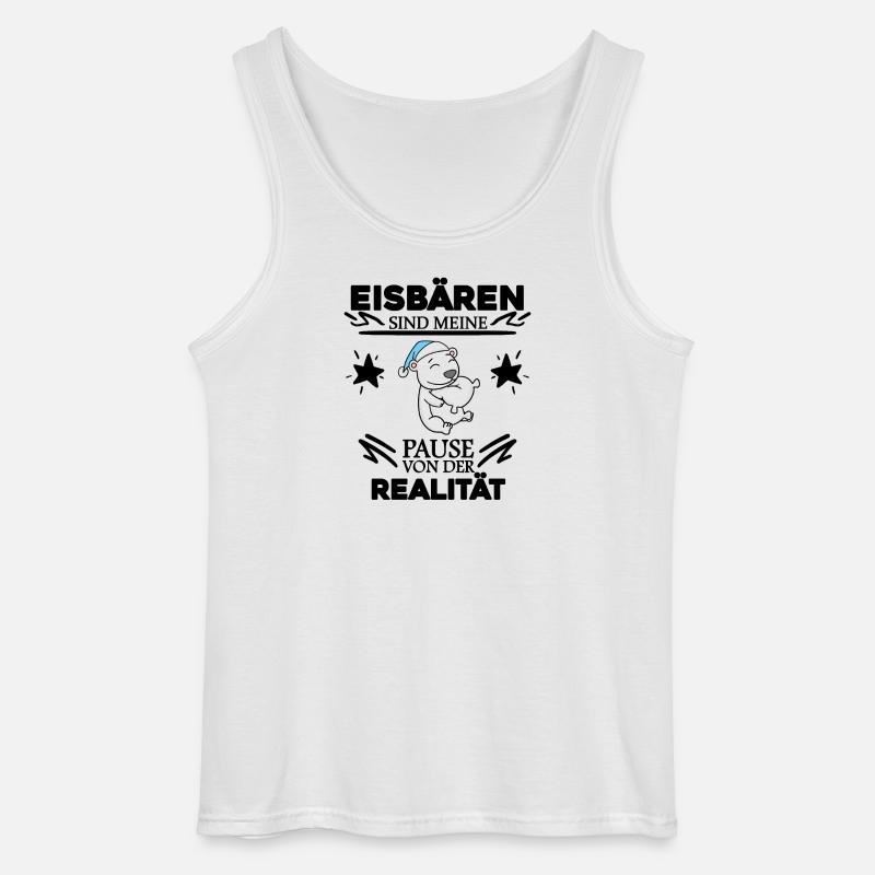 Eisbär - Gildan Männer Tank Top - Weiß