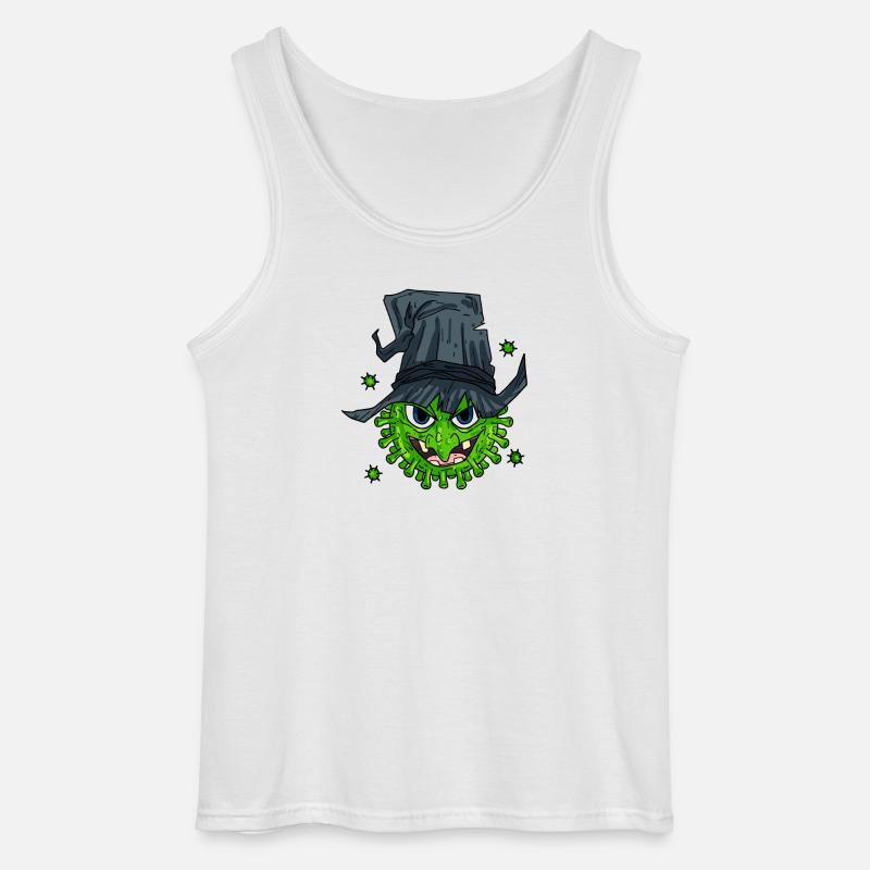 Witch Virus - Gildan Men’s Tank Top - white